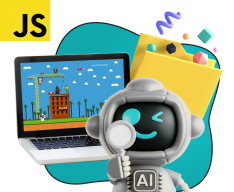 Язык программирования JavaScript + AI. Проектное обучение + геймификация + AI-помощники - КИБЕРшкола программирования для детей, компьютерные курсы для школьников, начинающих и подростков - KIBERone г. Марьино