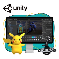 Мир игр на Unity 2D на популярном движке + AI-помощники - КИБЕРшкола программирования для детей, компьютерные курсы для школьников, начинающих и подростков - KIBERone г. Марьино