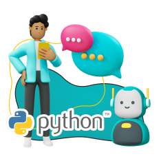 Умный чат-бот на Python - КИБЕРшкола программирования для детей, компьютерные курсы для школьников, начинающих и подростков - KIBERone г. Марьино